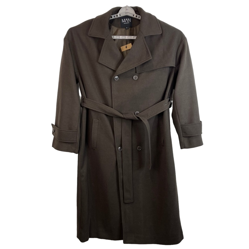 BoohooMan Men’s Trench Coat Size L